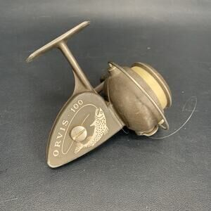 Vintage Orvis 100 Spinning Fishing Reel Made In Italy